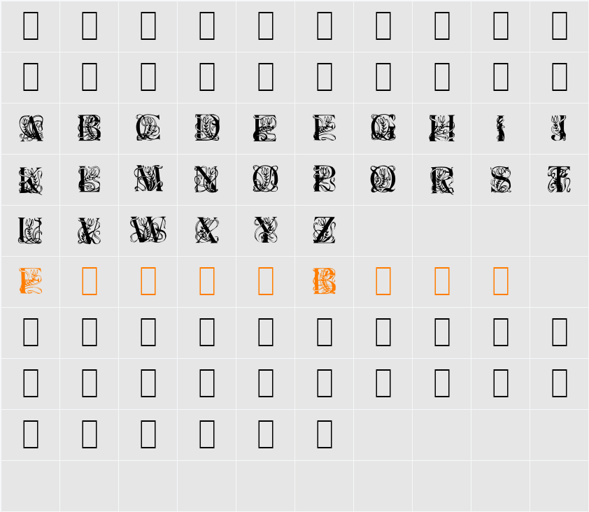 Last Rites 1 Character Map