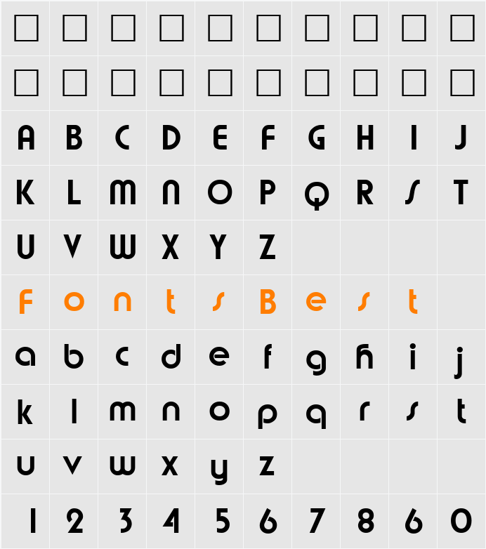 Graphics Character Map