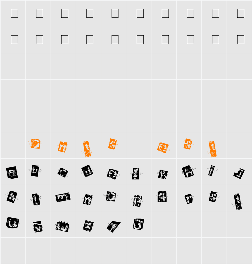 archierotick Character Map