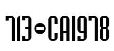 713-CAI978 Font Image