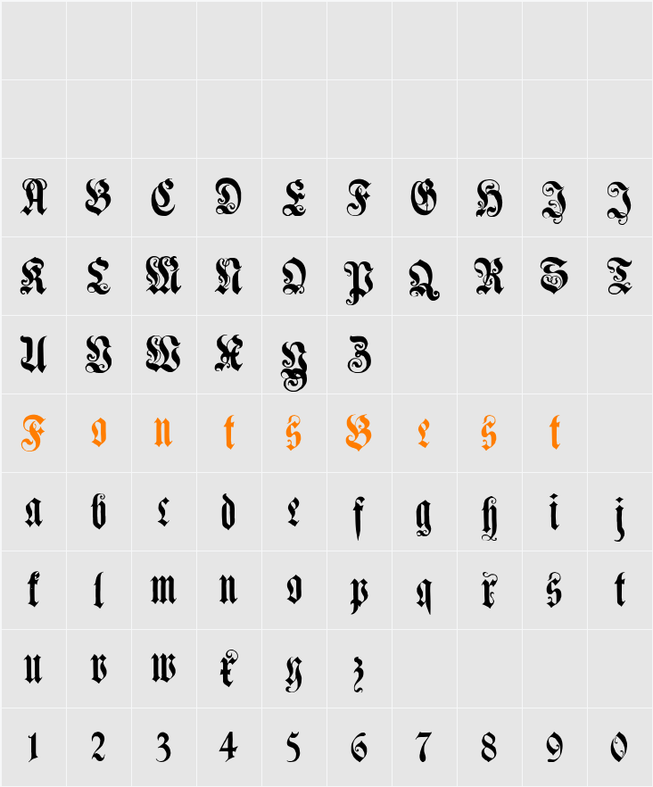 Genzsch Et Heyse Alternate Character Map