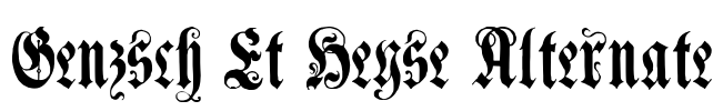 Genzsch Et Heyse Alternate