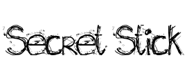 Secret Stick Font Image