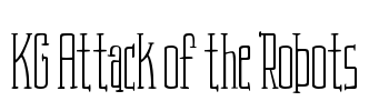 KG Attack of the Robots Font Image