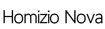 Homizio Nova Font Image