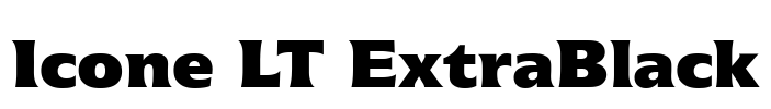 Icone LT ExtraBlack Font Image