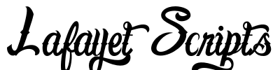 Lafayet Scripts Font Image