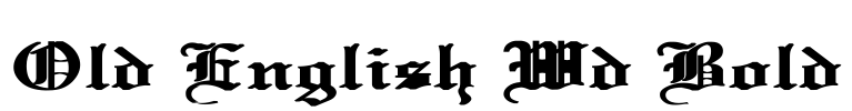 Old English Wd Bold