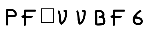 Pf_vvbf6 Font Image