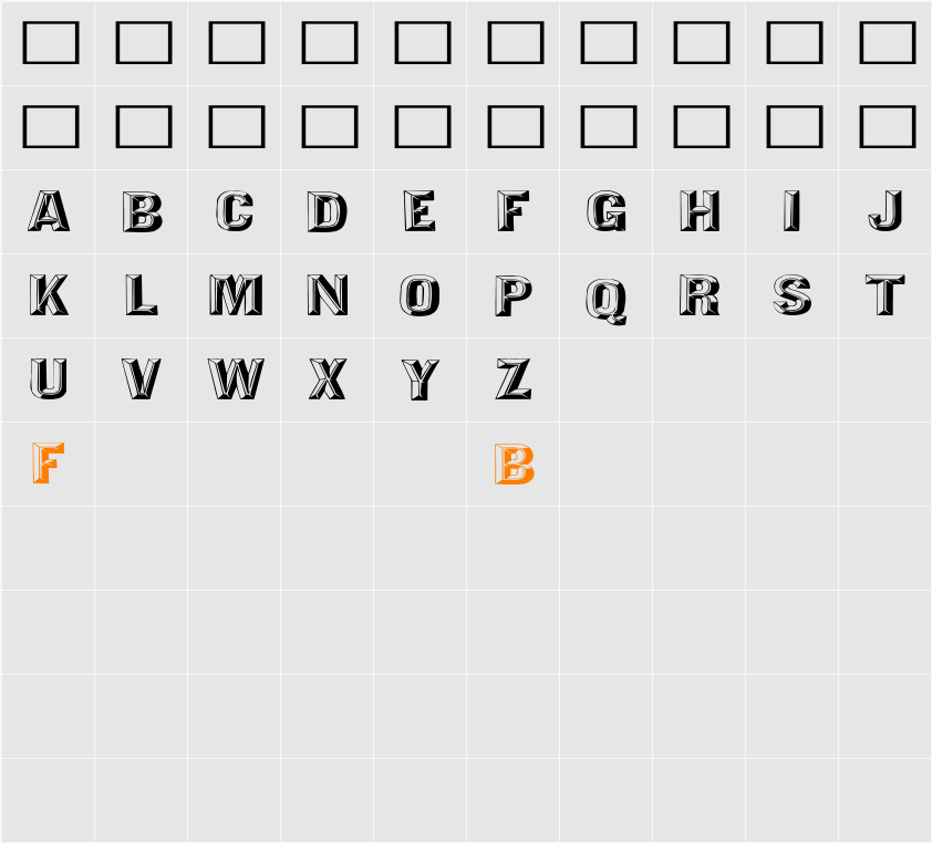 Tejaratchi Ex Character Map