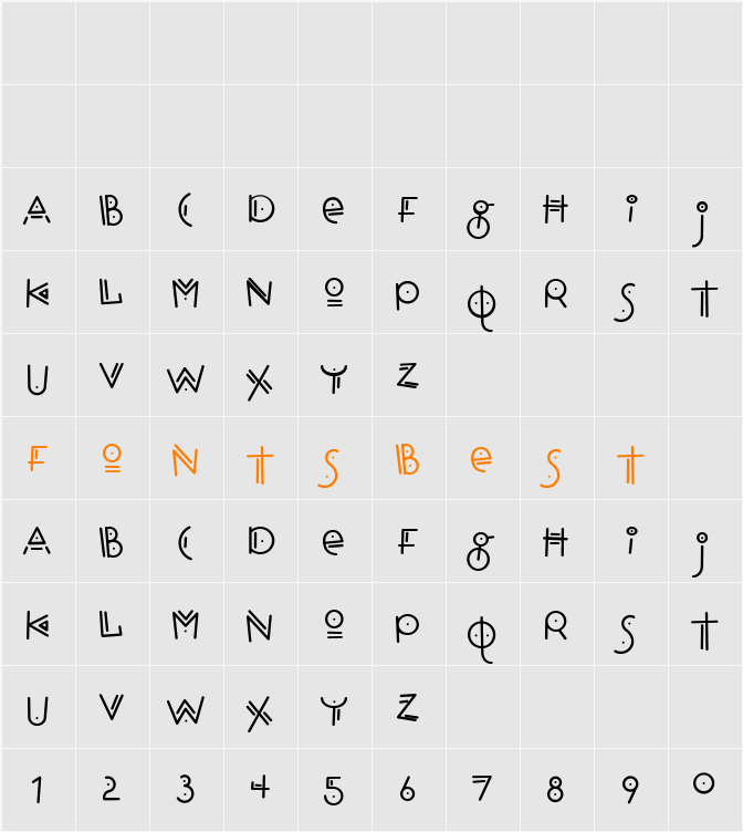 Hopscotch Character Map