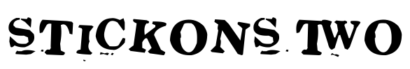 Stickons Two Font Image
