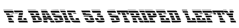 FZ BASIC 53 STRIPED LEFTY Font Image