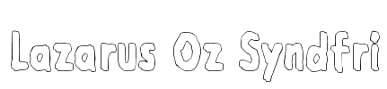 Lazarus Oz Syndfri Font Image