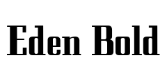 Eden Bold Font Image