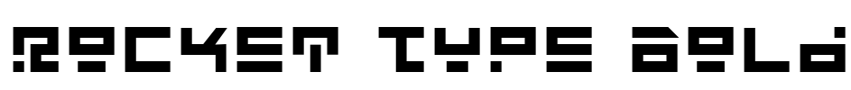 Rocket Type Bold Font Image