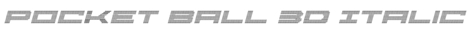 Pocket Ball 3D Italic