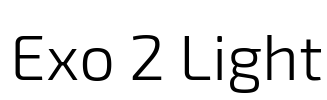 Exo 2 Light Font Image