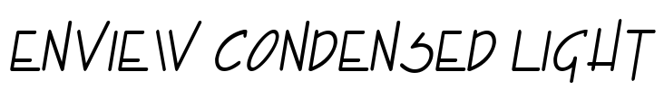 Enview Condensed Light Font Image