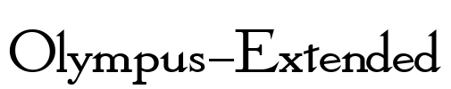 Olympus-Extended Font Image