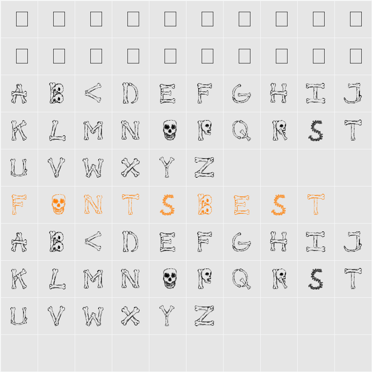 Bonified Character Map