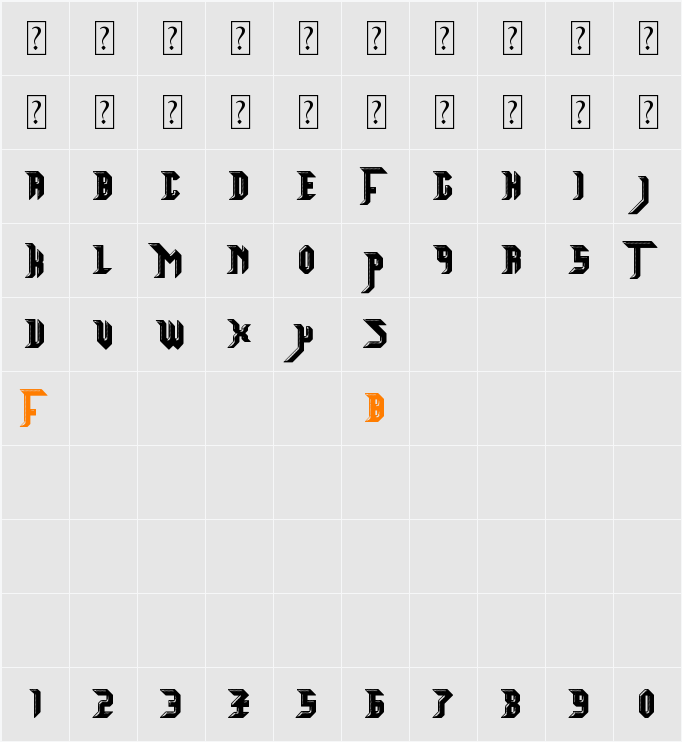 Starsteel Character Map