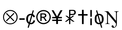 X-Cryption Font Image