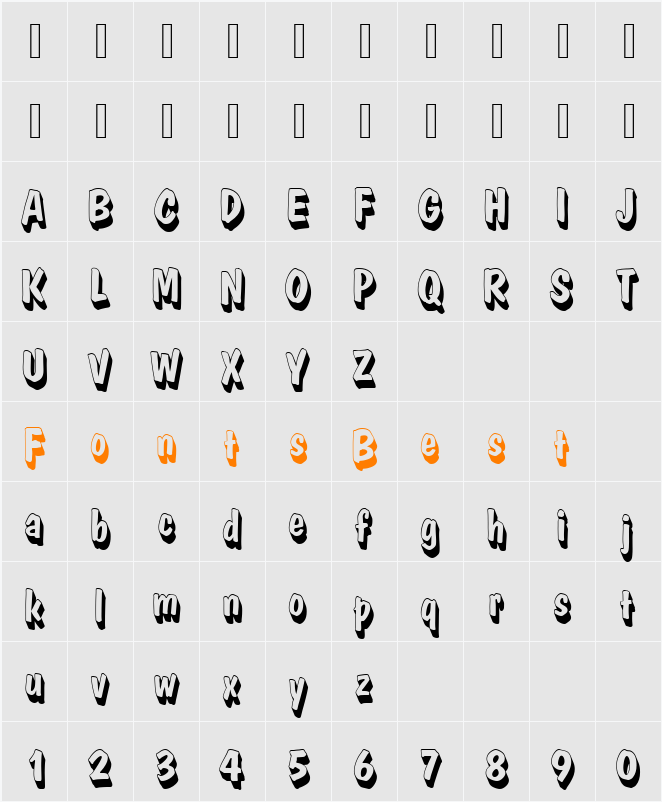 DomCasualDBolSh1 Character Map