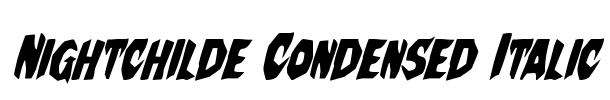 Nightchilde Condensed Italic