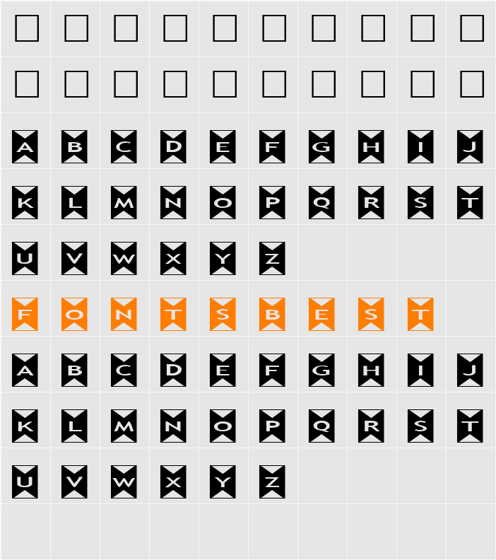 Zone23_Origami Character Map