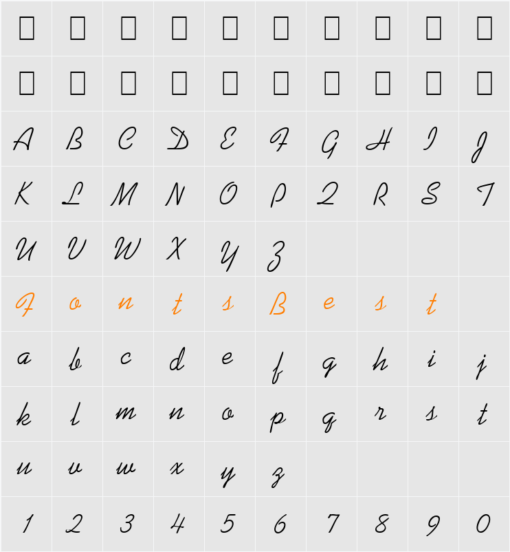 Kiev Character Map