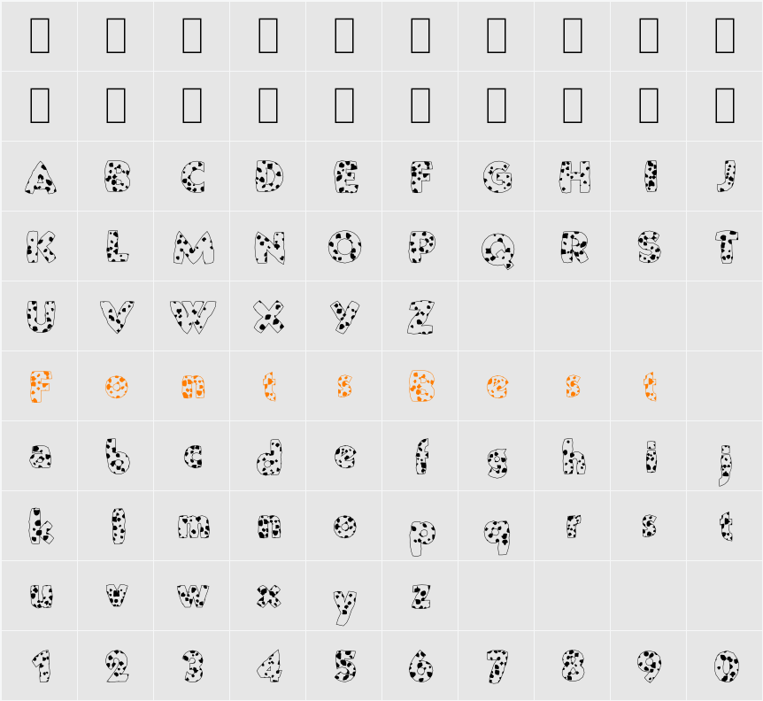 Golden Ox Character Map