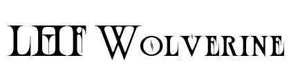 LHF Wolverine Font Image
