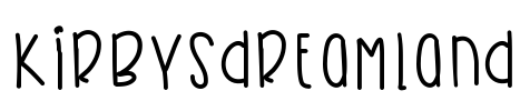 KirbysDreamland Font Image
