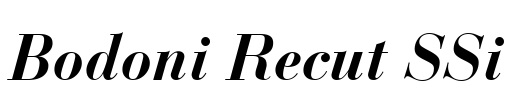 Bodoni Recut SSi