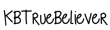 KBTrueBeliever Font Image
