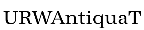 URWAntiquaT Font Image