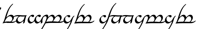 Tengwar Annatar Font Image