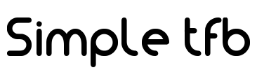 Simple tfb Font Image