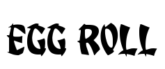 Egg Roll Font Image