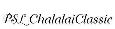 PSL-ChalalaiClassic Font Image