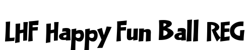 LHF Happy Fun Ball REG Font Image