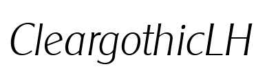 CleargothicLH