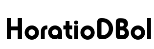 HoratioDBol Font Image
