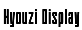 Hyouzi Display Font Image