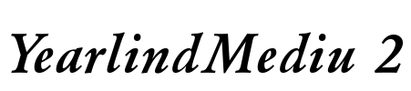 YearlindMediu 2 Font Image