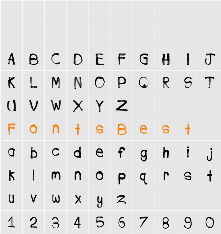 PhoneStreak Character Map