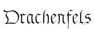 Drachenfels Font Image