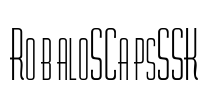 RobaloSCapsSSK Font Image