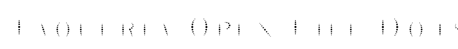 Taqueria Open Fill Dots Font Image